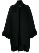 P.a.r.o.s.h. Scarf Detail Coat - Black