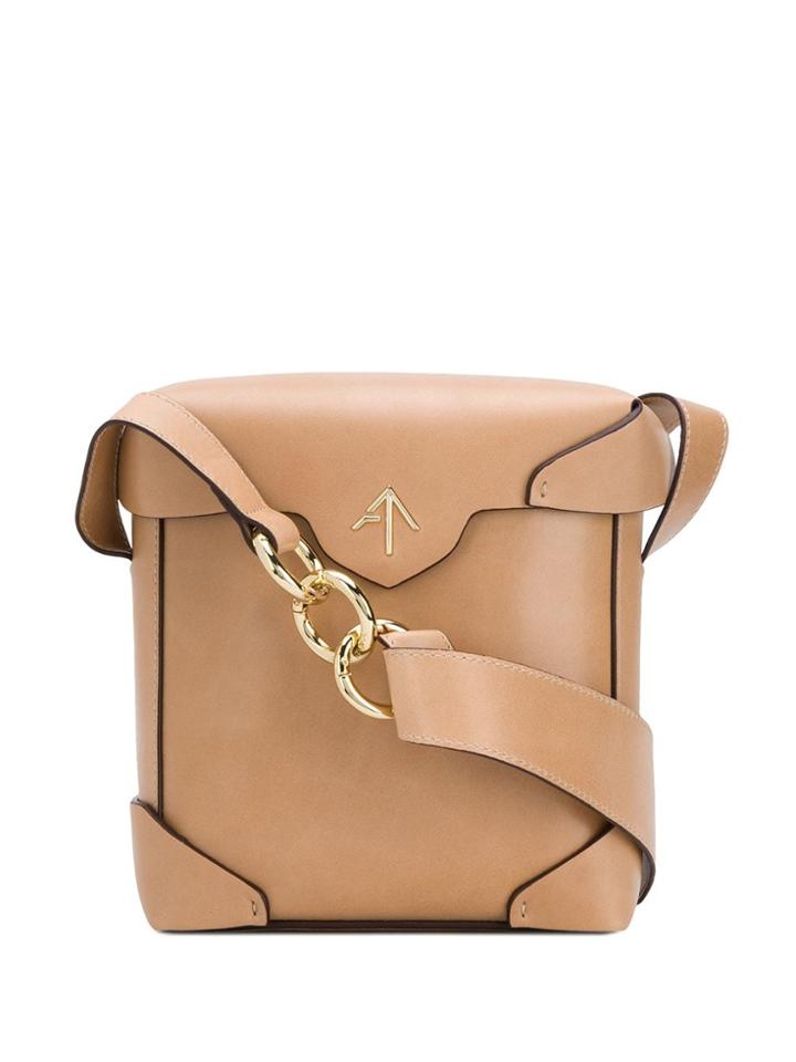Manu Atelier Mini Pristine Cross Body Bag - Neutrals