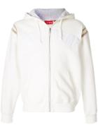 Supreme Logo Zipped Hoodie - White