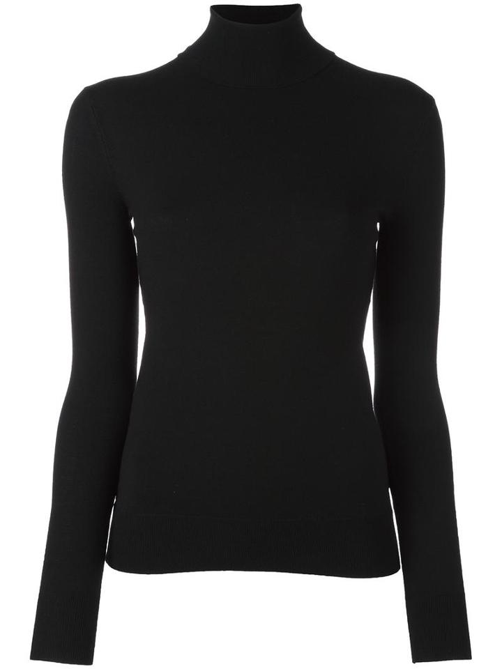Polo Ralph Lauren Roll Neck Jumper, Women's, Size: Small, Black, Wool/polyester
