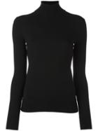 Polo Ralph Lauren Roll Neck Jumper, Women's, Size: Small, Black, Wool/polyester