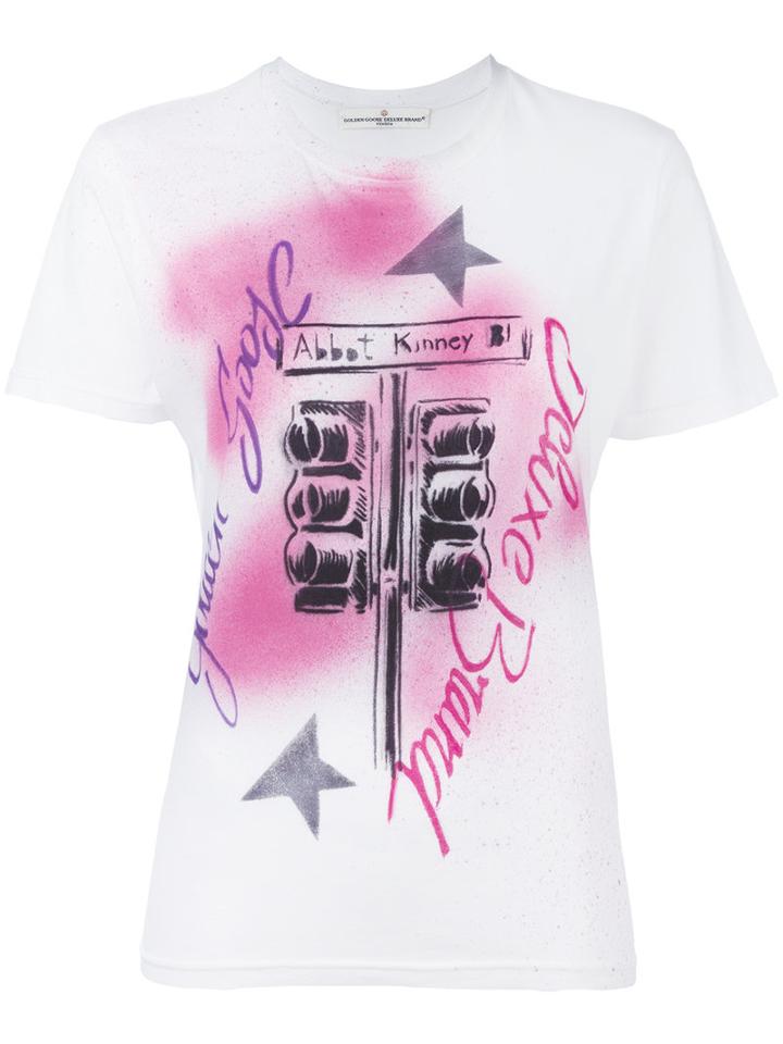 Golden Goose Deluxe Brand - Vernon T-shirt - Women - Cotton - M, White, Cotton