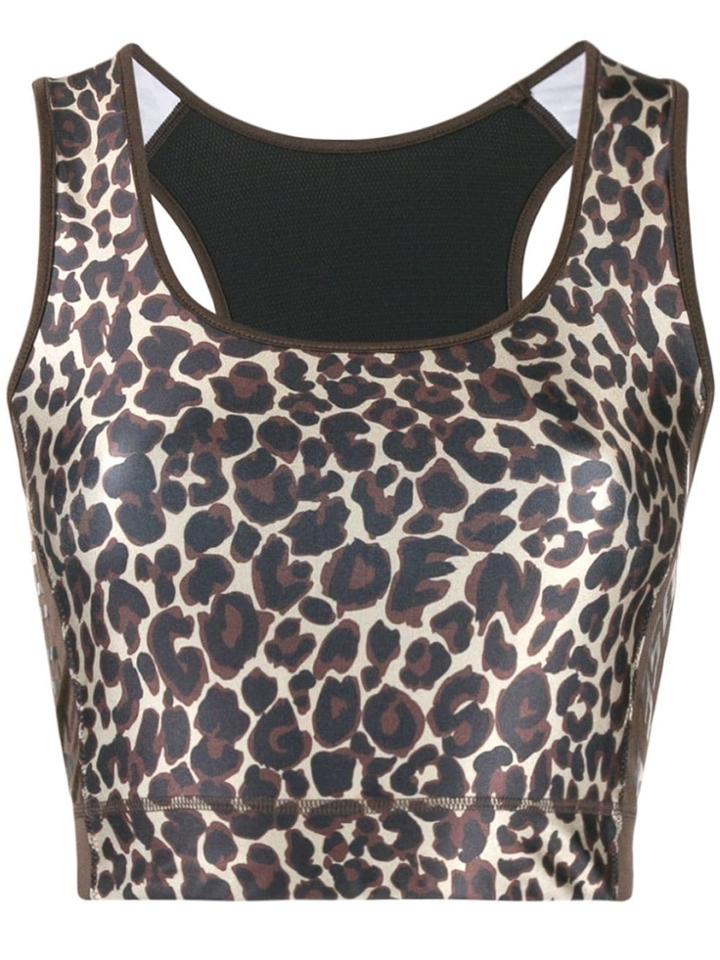 Golden Goose Leopard Print Crop Top - Brown