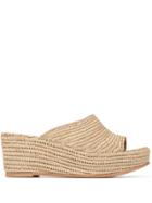 Carrie Forbes Wedge Slides - Brown
