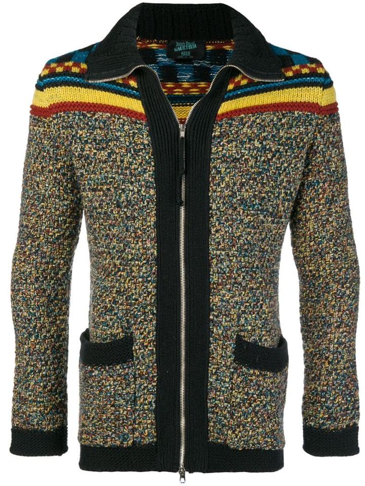 Jean Paul Gaultier Pre-owned Mixed Pattern Cardigan - Yellow