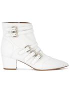 Tabitha Simmons Christy Multi Buckle Boots - White
