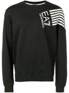 Ea7 Emporio Armani Ea7 Print Sweatshirt - Black
