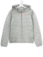 Save The Duck Kids Hooded Padded Jacket - Grey