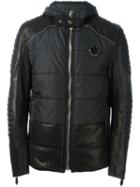 Philipp Plein 'sweden' Jacket, Men's, Size: Xl, Black, Polyester/polyamide/lamb Skin