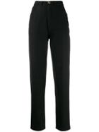 Chanel Pre-owned 1990s High Rise Skinny Jeans - Black