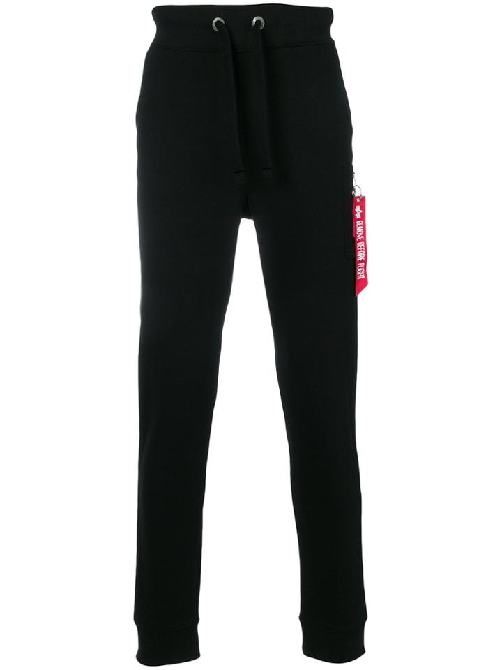 Alpha Industries Keyring Detail Sweatpants - Black