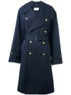 Maison Margiela - Trench Coat - Women - Cotton/spandex/elastane - 42, Blue, Cotton/spandex/elastane