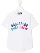 Dsquared2 Kids Surf Crew T-shirt, Boy's, Size: 8 Yrs, White