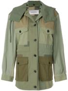 Valentino Patch Army Jacket - Green