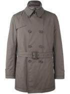 Herno Double Breasted Trench Coat - Grey