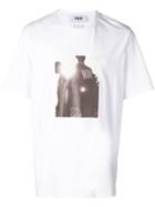 Msgm Photographic Print Crew Neck T-shirt - White