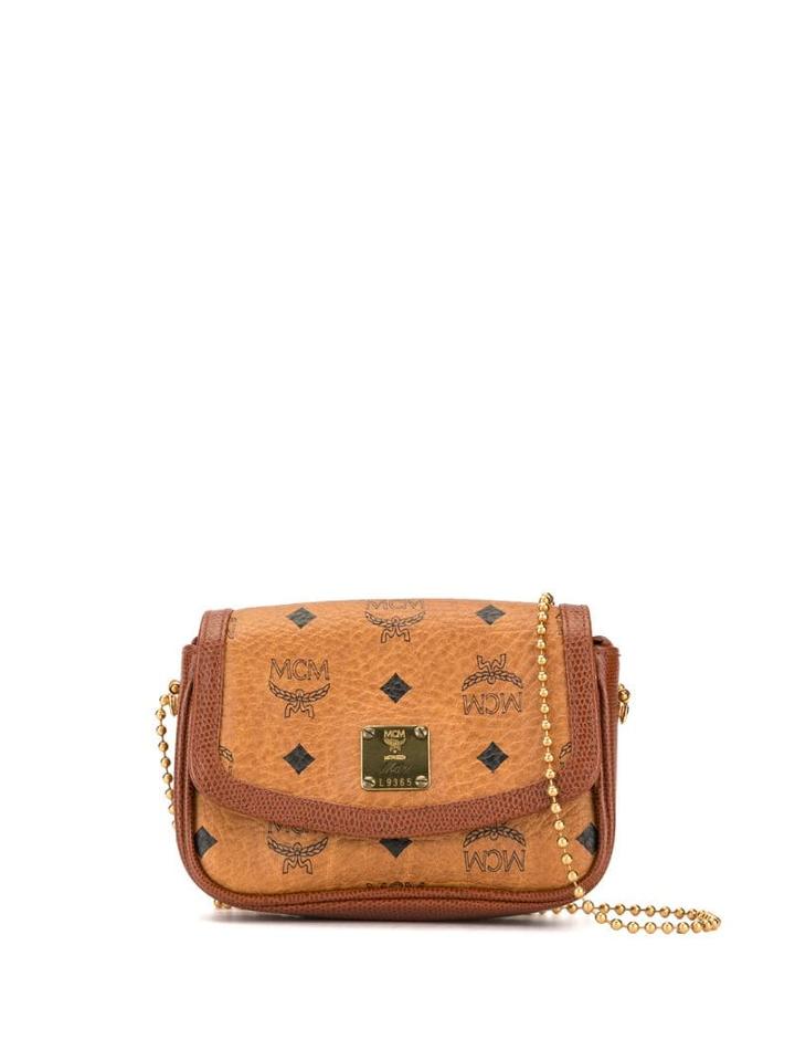 Mcm Pre-owned Mini Logo Shoulder Bag - Brown