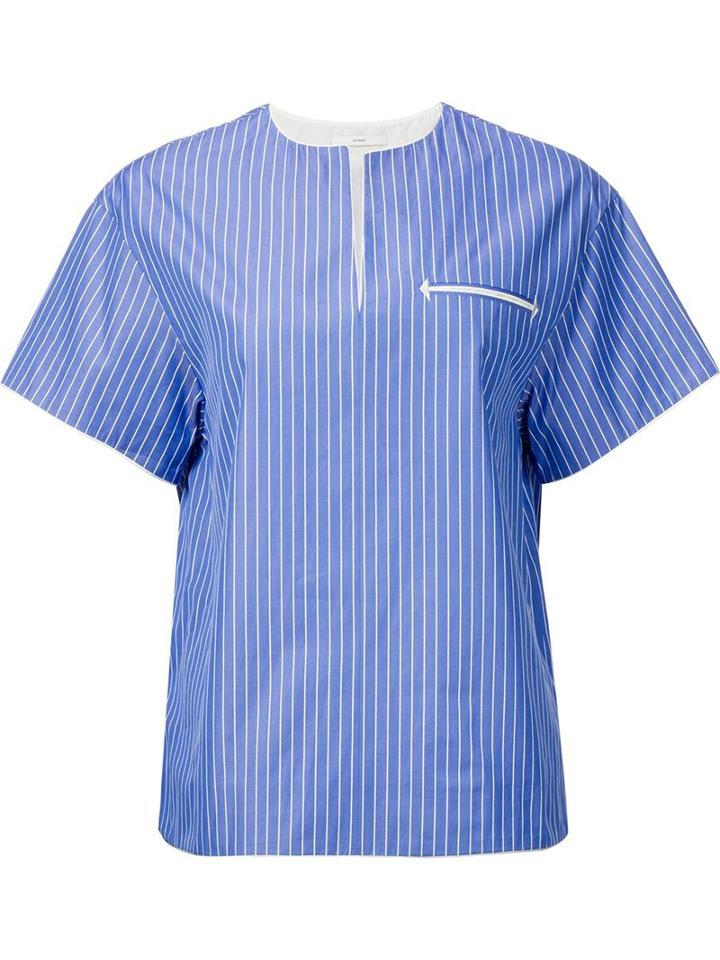 Astraet Front Pocket Striped Top
