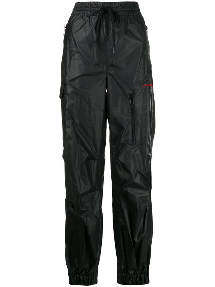 Alexander Wang Leather-look Track Pants - Black