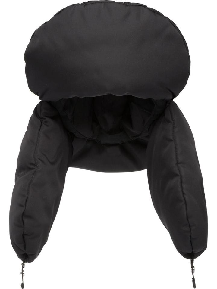 Prada Padded Nylon Gabardine Hat - Black