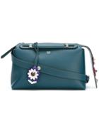Fendi Small Leather Floral By The Way Bag, Women's, Blue