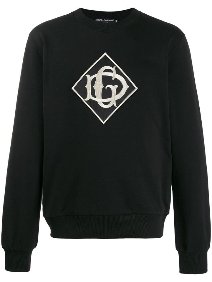 Dolce & Gabbana Logo Crew Neck Sweatshirt - Black