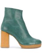 Chalayan Platform Ankle Boots - Green