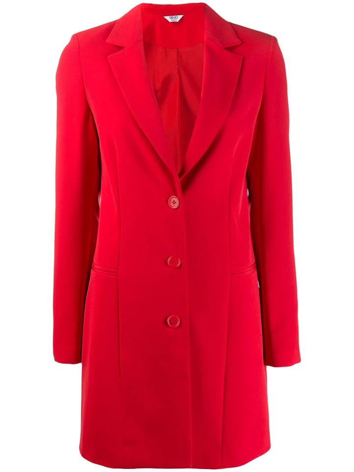 Liu Jo Long Blazer Jacket - Red