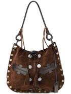 Dolce & Gabbana Vintage Coin Studded Shoulder Bag - Brown