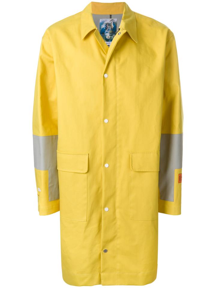 Heron Preston Bonded Raincoat - Yellow & Orange