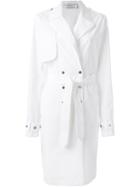 Wanda Nylon 'wanda Nylon X Tom Greyhound' Trench Coat, Women's, Size: 38, White, Cotton