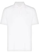 Prada Invisible Logo Patch Polo Shirt - White