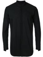 Strateas Carlucci - Stand Shirt - Men - Linen/flax/wool - S, Black, Linen/flax/wool