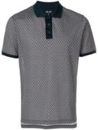 Giorgio Armani Patterned Polo Shirt - Blue