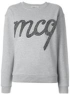 Mcq Alexander Mcqueen Carpet Logo Sweatshirt, Women's, Size: Xs, Grey, Cotton