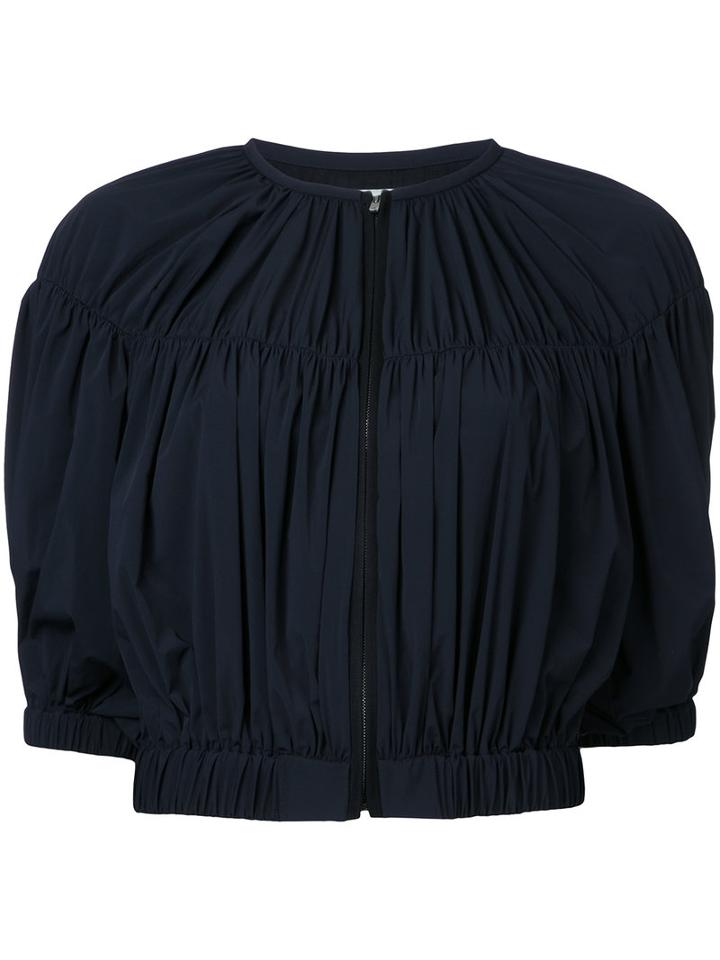 Estnation - Cropped Jacket - Women - Nylon - 38, Black, Nylon
