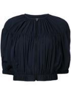 Estnation - Cropped Jacket - Women - Nylon - 38, Black, Nylon