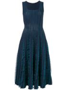Antonino Valenti Ruffle Details Flared Dress - Blue