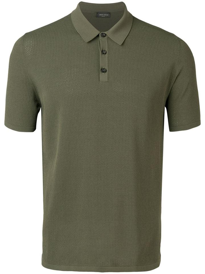 Roberto Collina Knitted Polo Shirt - Green