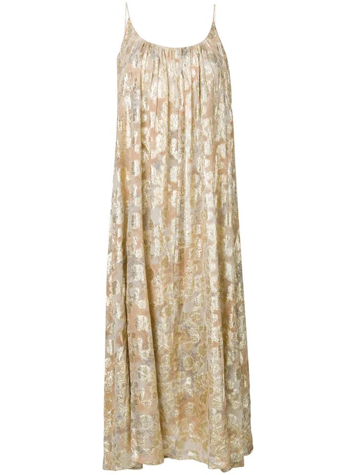 Mes Demoiselles Sleeveless Maxi Dress - Yellow & Orange