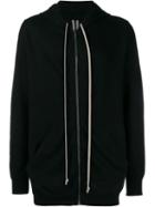 Rick Owens Long Length Hoodie, Men's, Size: Xs, Black, Cashmere