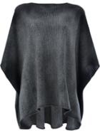 Avant Toi - Knitted Ribbed Blouse - Women - Cashmere/merino - S, Grey, Cashmere/merino