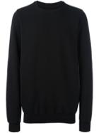 Rick Owens Drkshdw Crew Neck Sweatshirt, Men's, Size: Large, Black, Cotton