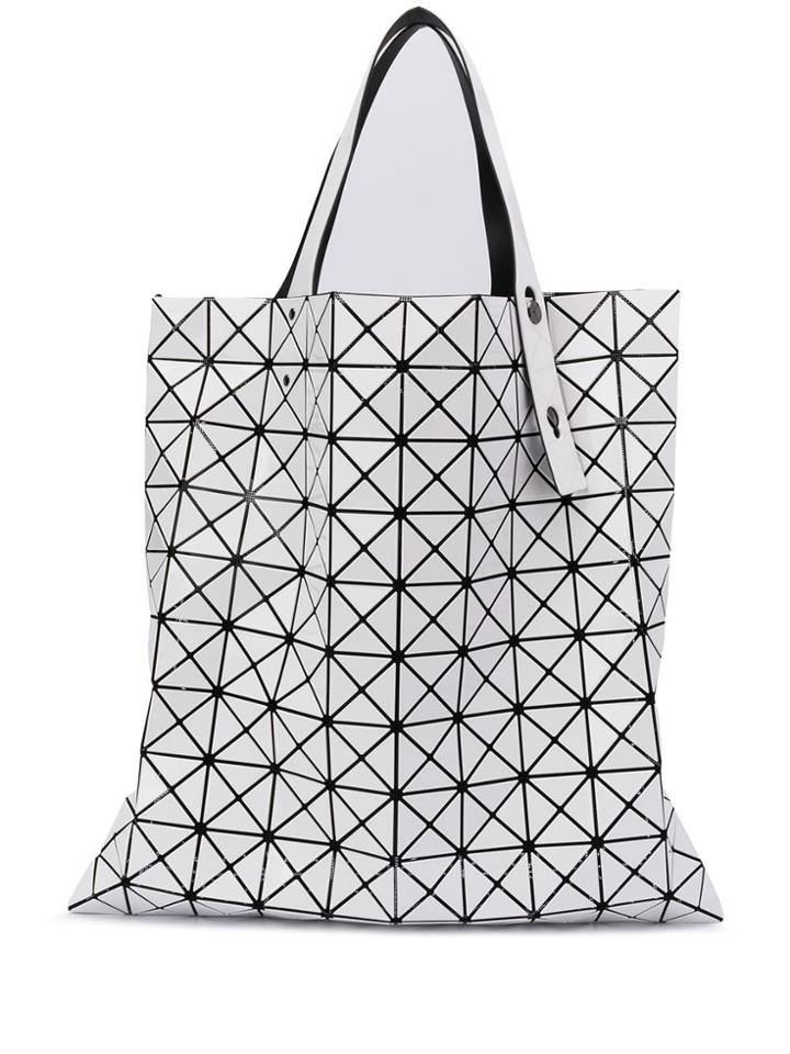 Bao Bao Issey Miyake Triangle Shopper Tote Bag - White