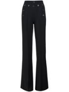 Derek Lam Flared Trousers, Women's, Size: 44, Black, Acetate/viscose