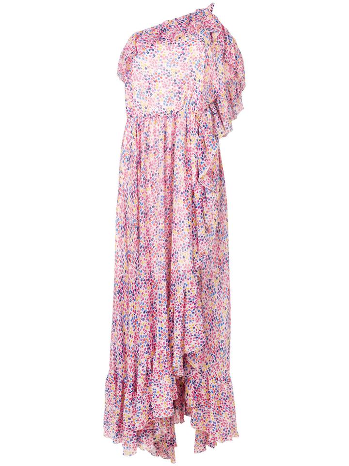 Philosophy Di Lorenzo Serafini Printed One Shoulder Dress - Pink &