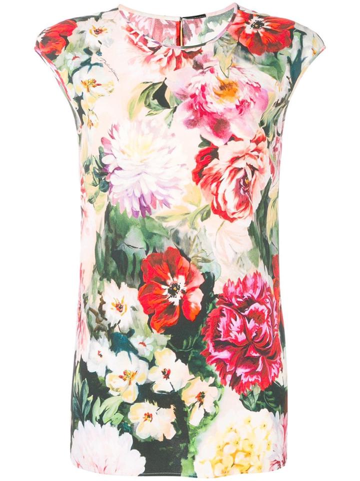 Dolce & Gabbana Floral Print Blouse - Red