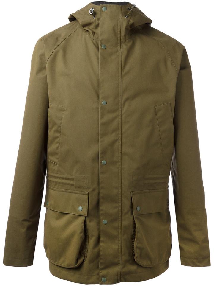Barbour Downpour Jacket, Men's, Size: Large, Green, Cotton/polyamide/polyester