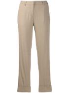 Cambio Cropped Leg Trousers - Neutrals