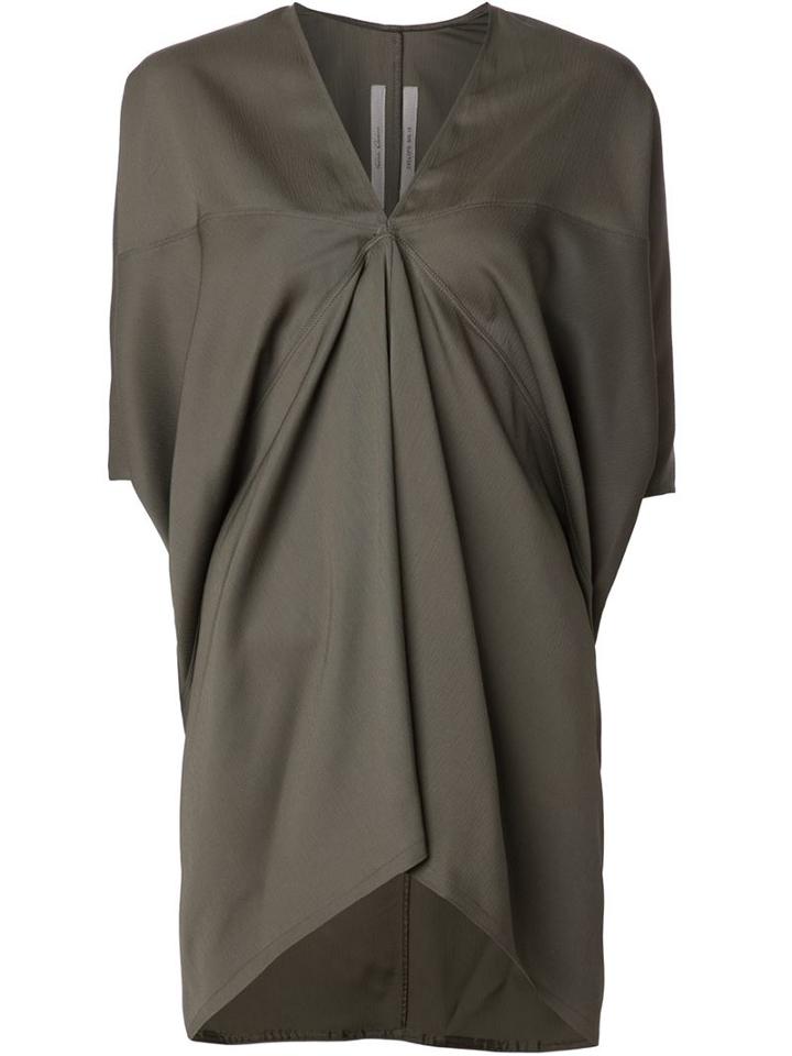Rick Owens 'kite' Tunic, Women's, Size: 42, Green, Spandex/elastane/viscose